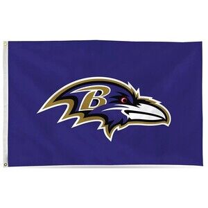 NFL Baltimore Ravens 3x5 Flag by Wincraft Purple- NEW SEALED